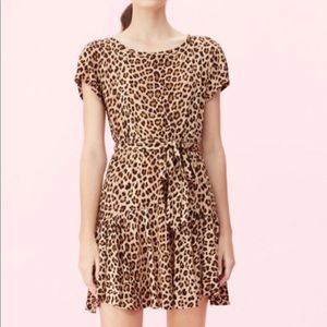 Excellent condtn Linen cheetah Rebecca Taylor